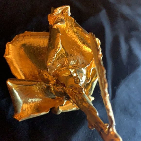 24kt gold dipped real long stem rose - Picture 7 of 10